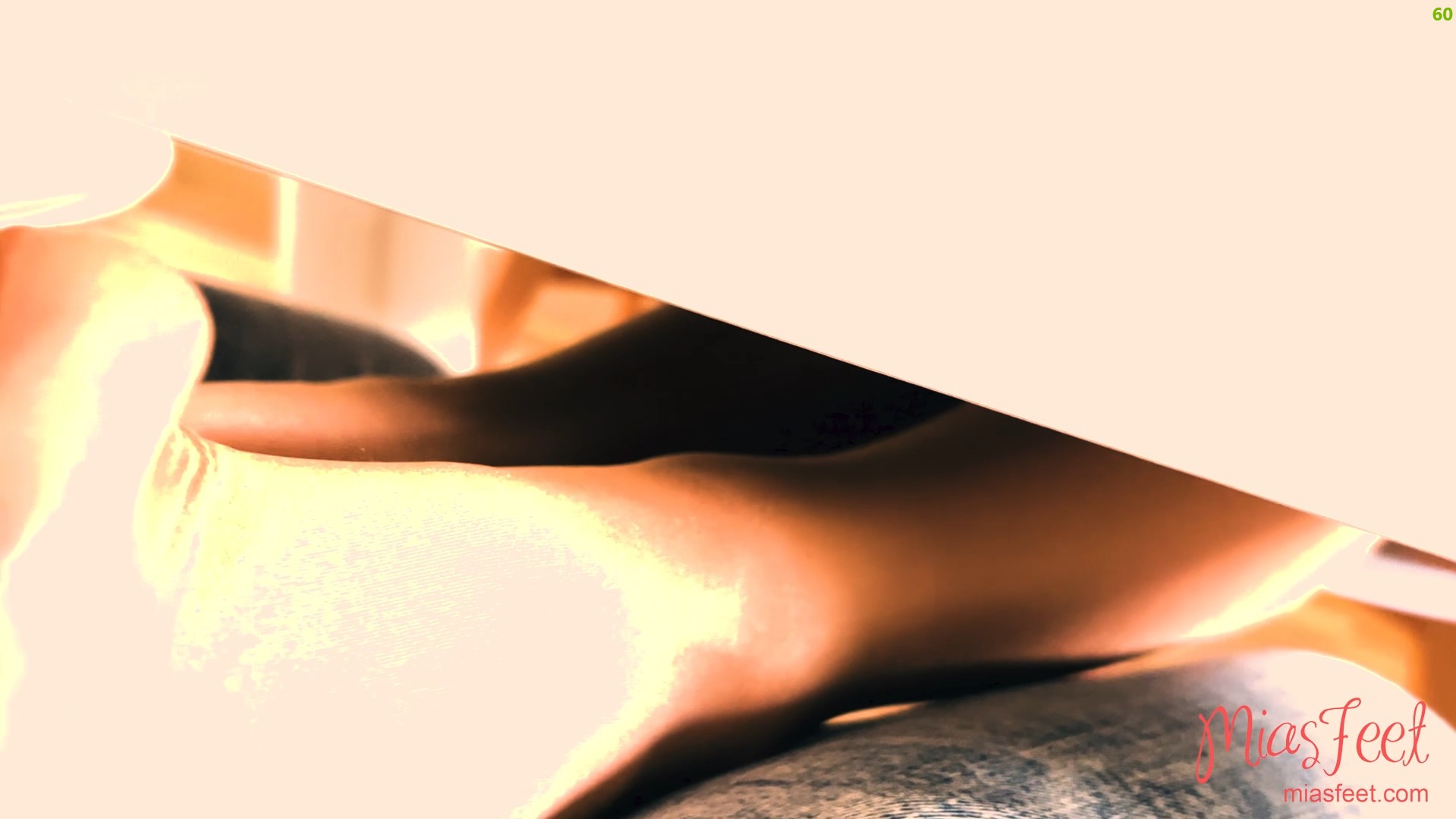 Closeup of my feet in pantyhose